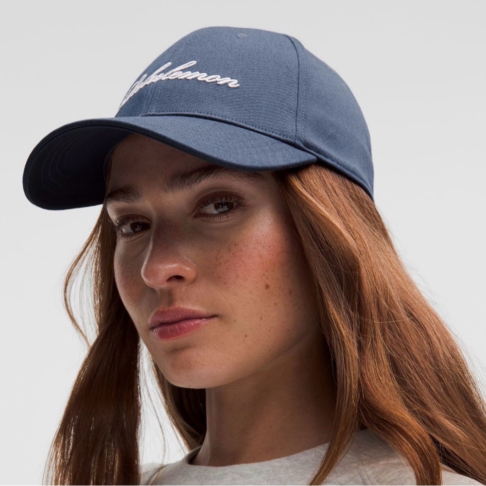 Lululemon Athletica Unisex Blue Ball Cap Script - Picture 2 of 8